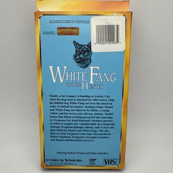 White Fang and the Hunter: Robert Wood Pedro Sanchez Ignazio Spalla M --vhs H2 - Picture 2 of 3